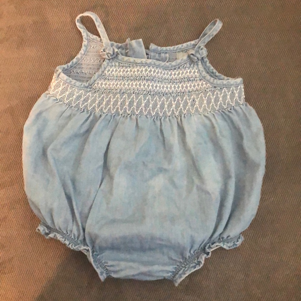 Baby gap chambray romper